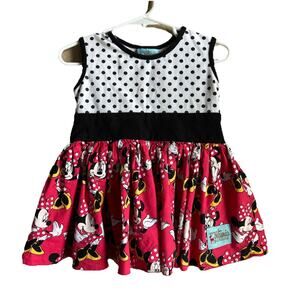 Sweet Petunia Clothing Minnie Mouse Polka Dot Dress 2 Sleeveless